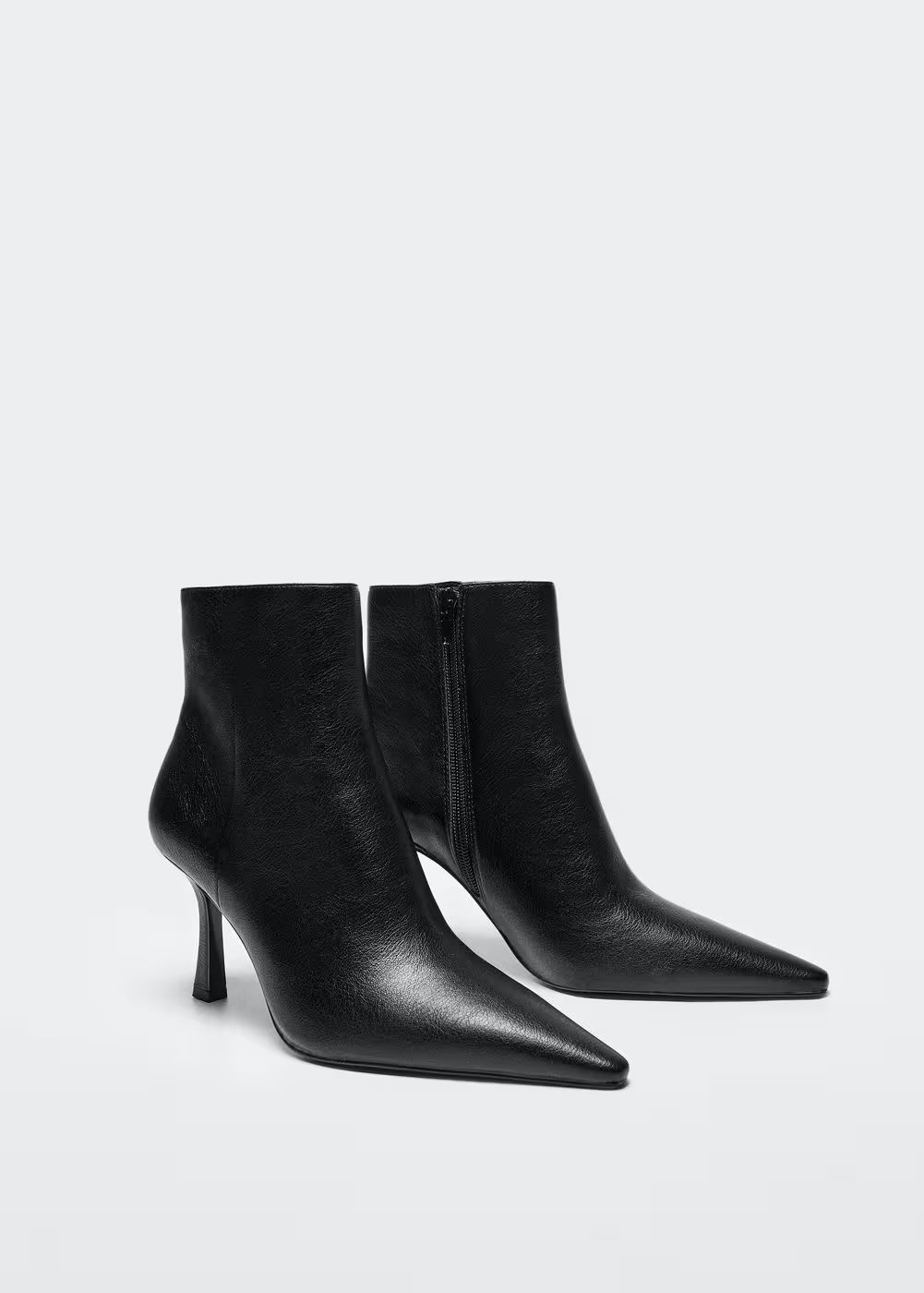 Heel zipped boots -  Women | Mango United Kingdom | MANGO (UK)