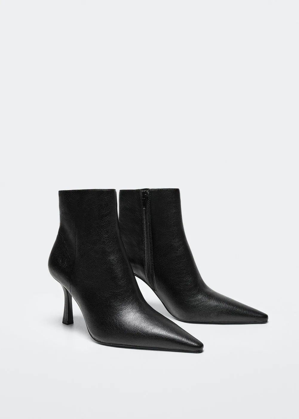 Heel zipped boots -  Women | Mango USA | MANGO (US)