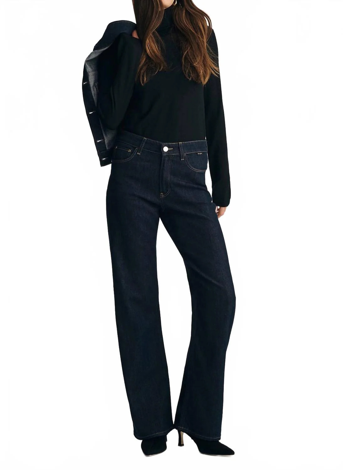 Taylor Straight Leg Jeans In Dark Blue | Shop Simon