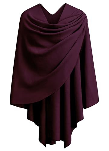 PULI Damen Poncho Schal Cashmere Feeling Strick Cape Cardigan Für Frauen Geschenk Für Mutter : ... | Amazon (DE)