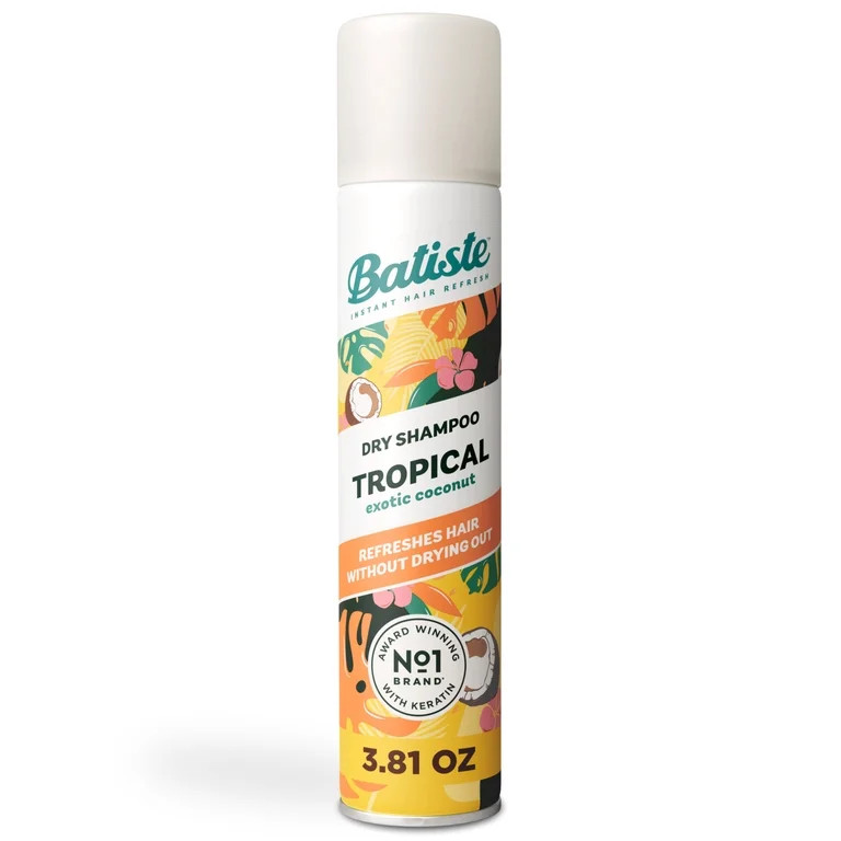 Batiste Tropical Dry Shampoo, Absorbs Oil & Grease, Tropical Fragrance, 3.81 oz | Walmart (US)