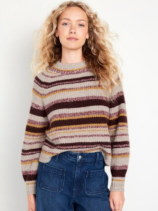 Mock-Neck Cropped Sweater for Women | Old Navy (US)