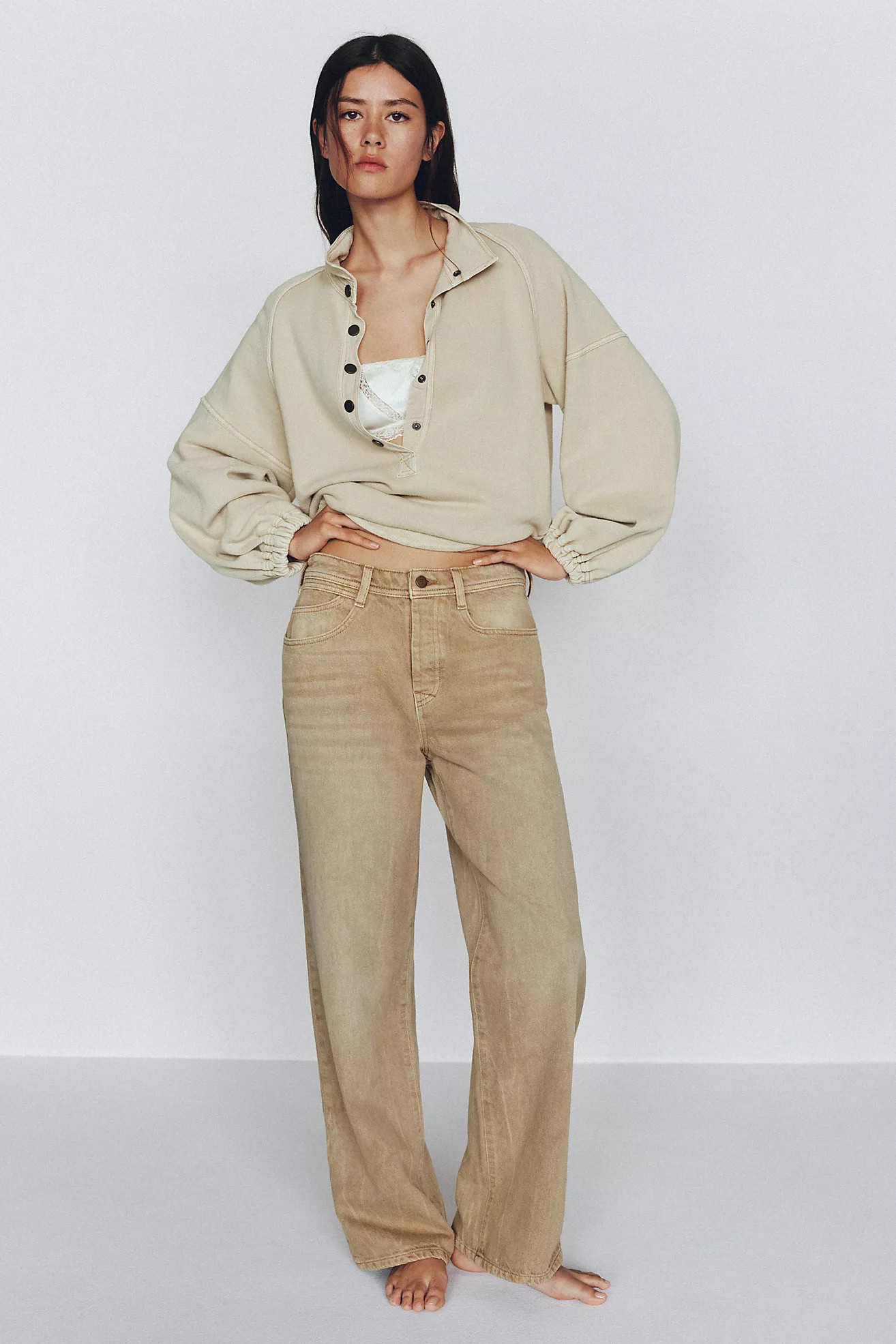 Celeste Mid-Rise Relaxed Jeans | Anthropologie (US)