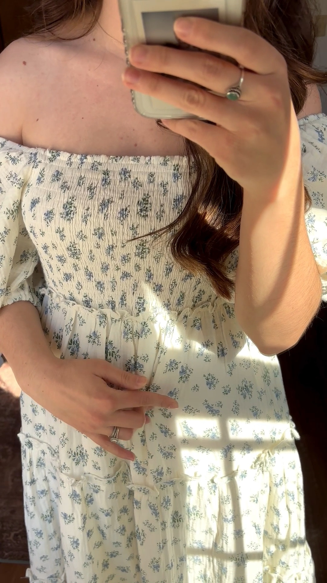 Sweet floral dress! Bump friendly. Breast feeding friendly. Pockets. Lined. Perfect for spring family photos!

#LTKBump #LTKValentine #LTKmomlife