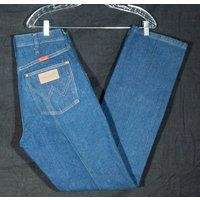 90S Women's Wranglers Jeans Vintage Western Stiff Denim - 28"" Waist Mint Condition | Etsy (US)
