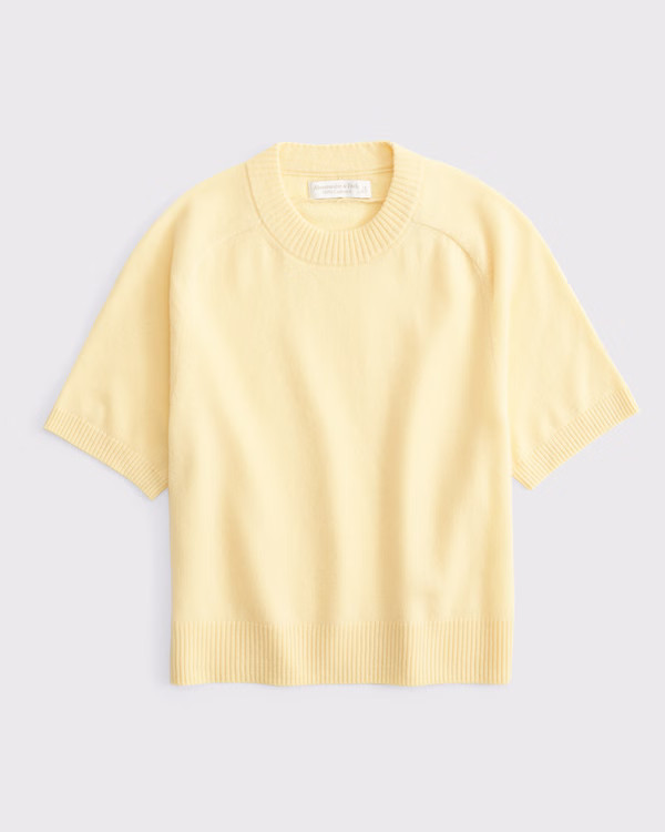 Women's Cashmere Crew Tee | Women's Tops | Abercrombie.com | Abercrombie & Fitch (US)