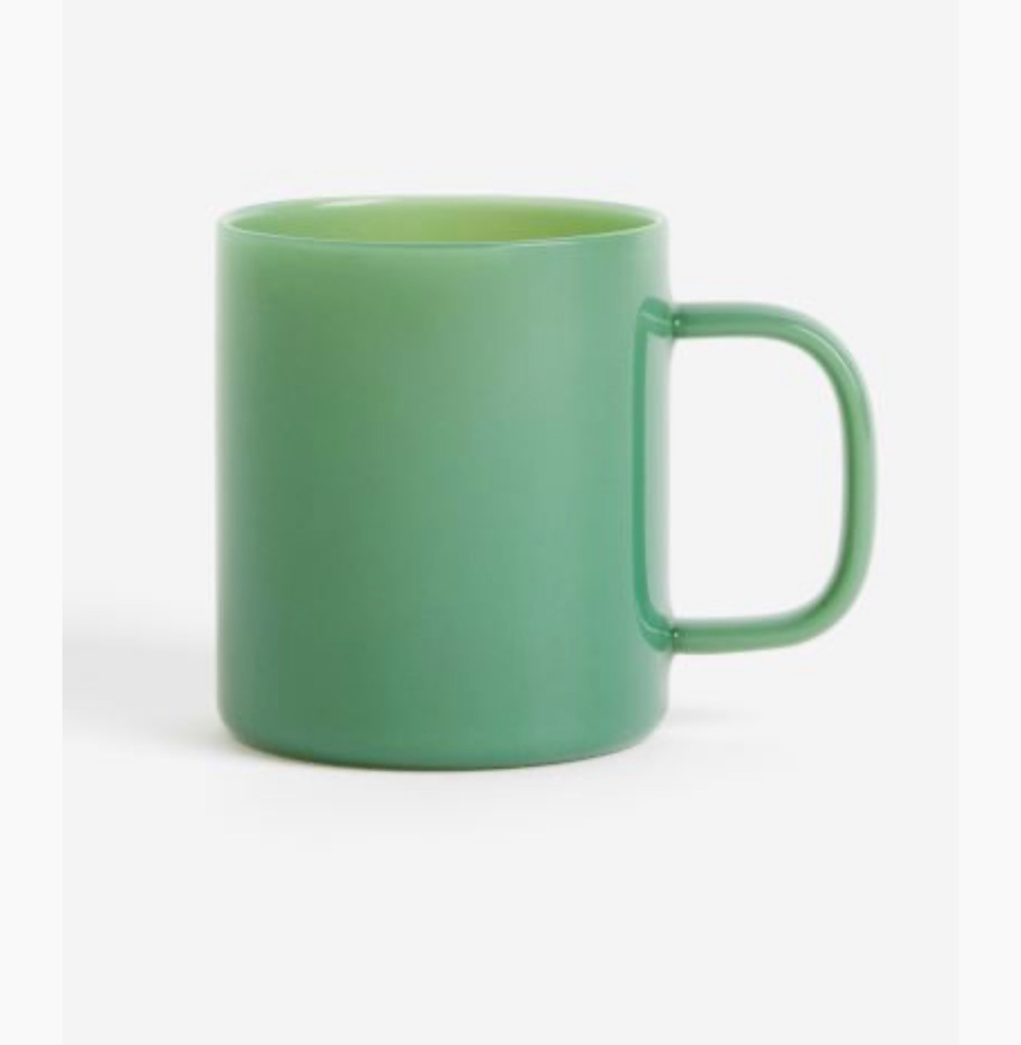 Gorgeous green glass mug from H&M Home. 

#LTKeurope #LTKhome #LTKunder50