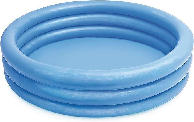 INTEX 59416EP Crystal Blue Inflatable Kiddie Swimming Pool, 45in x 10in | Amazon (US)