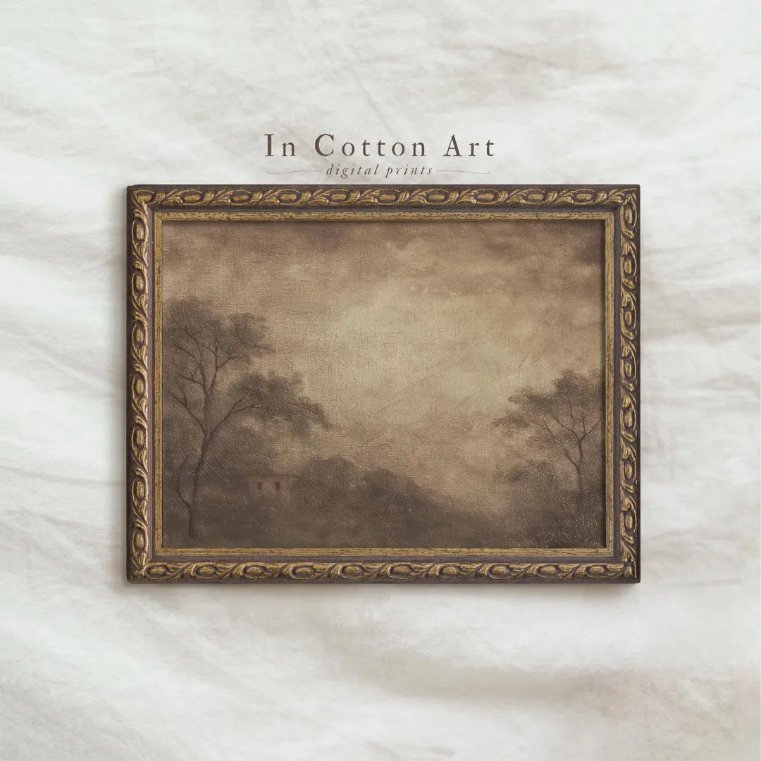 Sepia Foggy Forest Print: Rustic Woodland Landscape (digital Download) | P309 - Etsy | Etsy (Global)