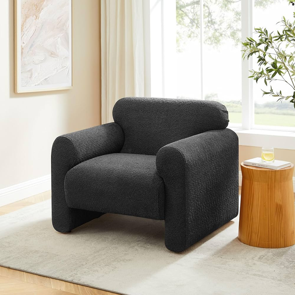 Living Room Accent Chair, Comfortable Armchair for Bedroom, Thick Seat Cushion Coffee Chair, Easy... | Amazon (US)