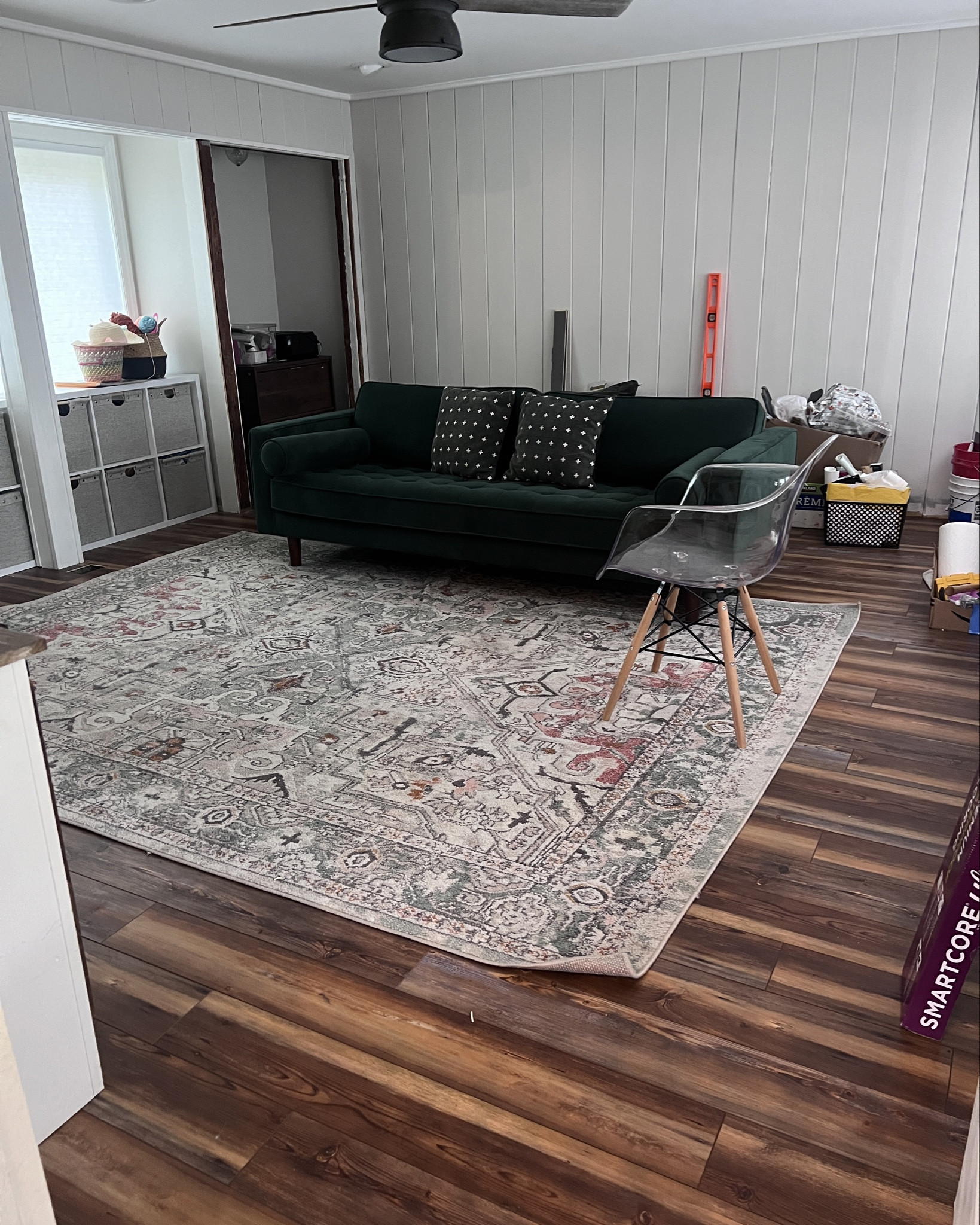 Still a work in progress but I am obsessed with this smart core flooring from Lowe’s. The installation was easy once you got the hang of it! I can’t wait to post a final picture of this room. 

#LTKHome