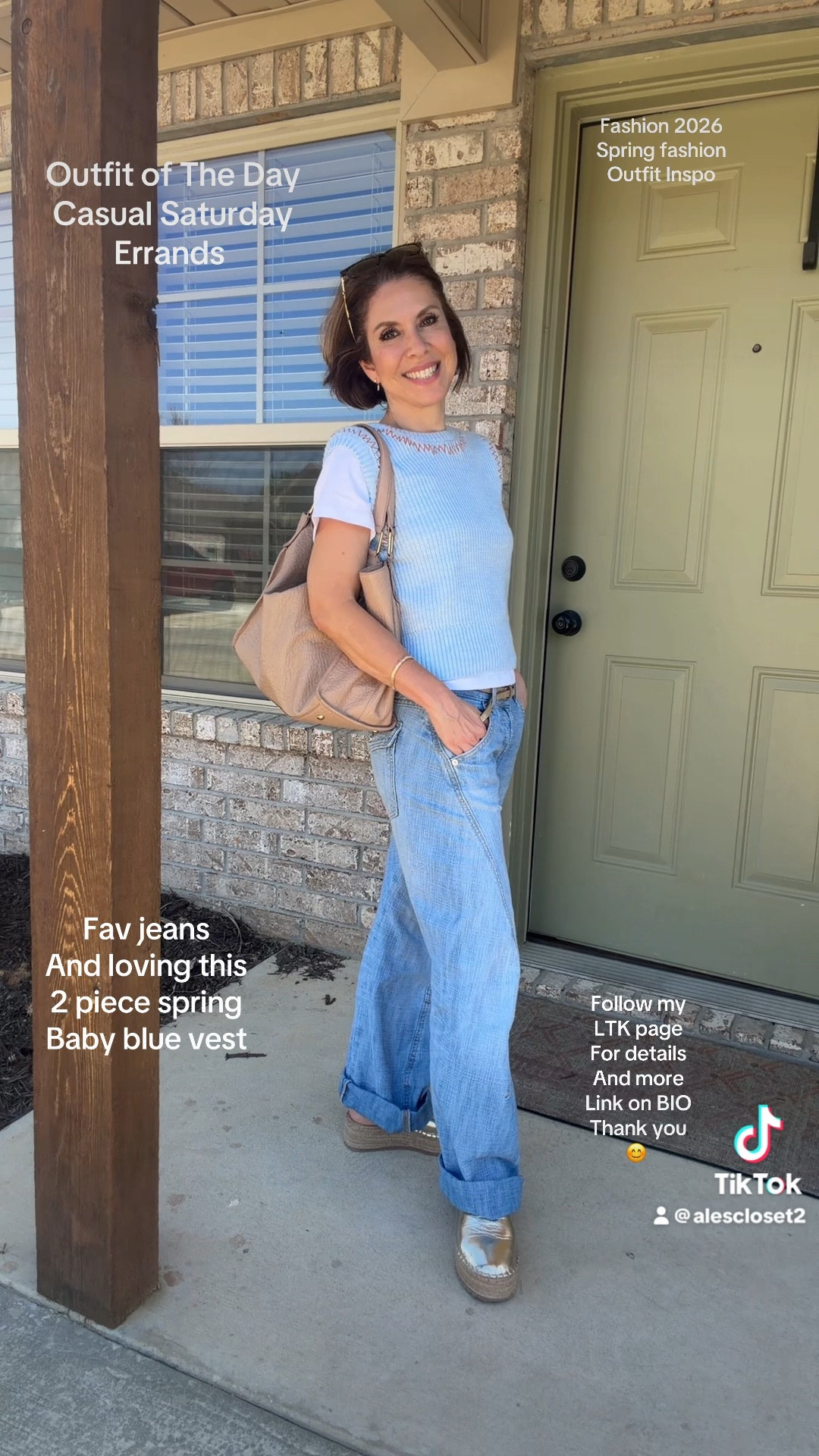 I can’t get enough of this 2-piece vest set 💙
I got it just a few days ago and I’ve already worn it 3 times… and every single time I get compliments 🤍

It’s one of those pieces that’s so easy, flattering, and super wearable for everyday — errands, lunch, or just feeling put together without trying too hard

Paired it with my favorite jeans of the season from Free People (wearing size 25) + my go-to comfy golden shoes and everyday purse ✨

Everything is linked below for you 🤍 thank you so much for supporting me!


#ltkstyle
#ltkfashion
#springstyleinspo
#casualchiclook
#everydayoutfitideas
#effortlessstyle
#wearablefashion

#LTKTravel #LTKOver40 #LTKSeasonal