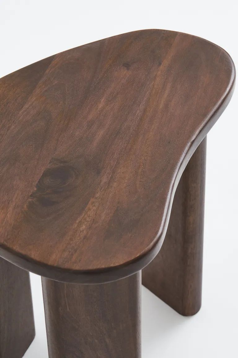 Mango Wood Side Table - Dark brown - Home All | H&M US | H&M (US + CA)