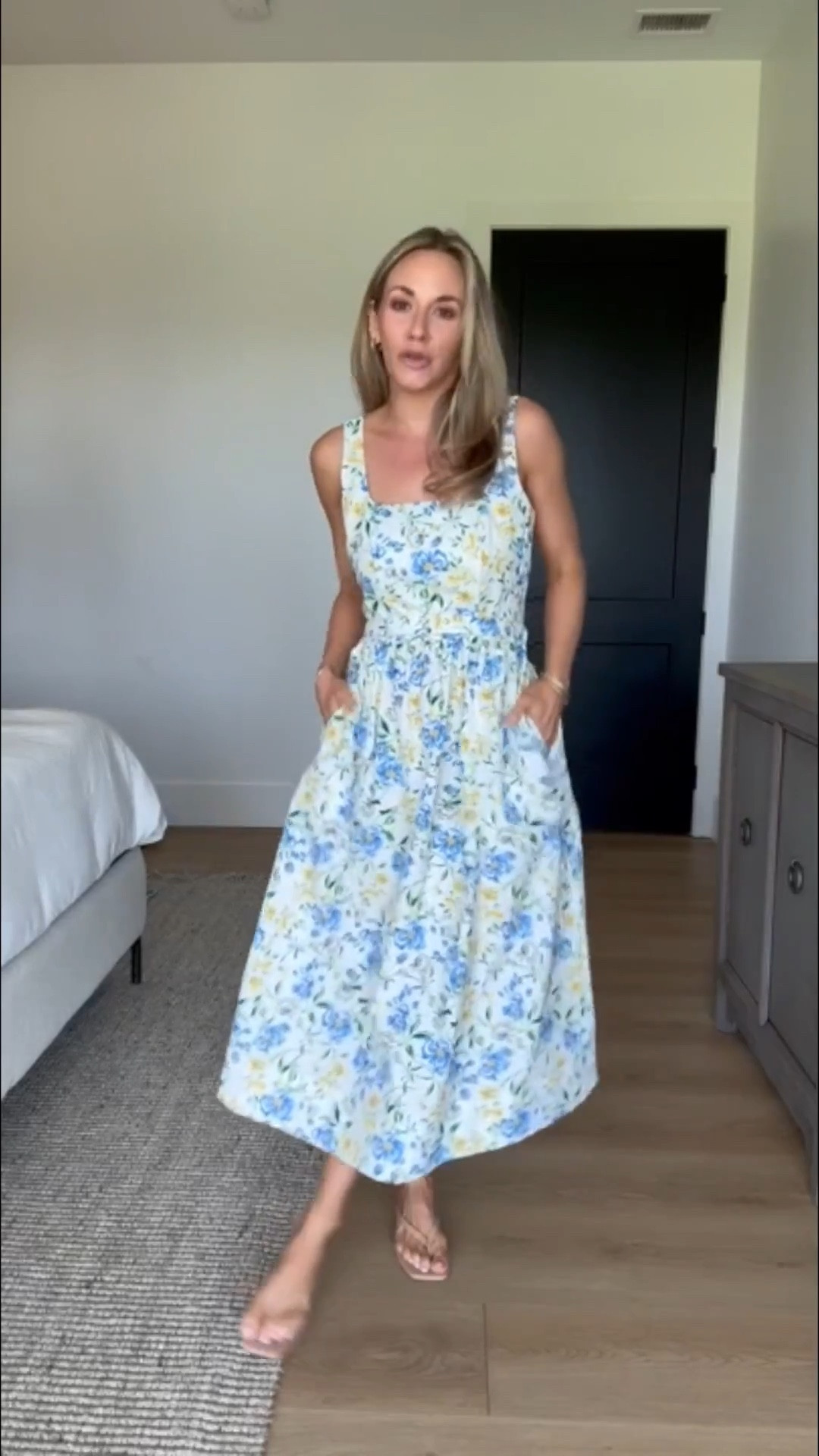 The prettiest spring dress from Walmart! And it has pockets! 💙🙌🏻

#LTKgrwm #LTKPetite #LTKootd