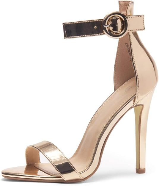 Herstyle Charming Women’s Open Toe Ankle Strap Stiletto Heel Dress Sandals Elegant Wedding Part... | Amazon (US)