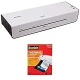 Amazon Basics Thermal Laminator and Scotch Thermal Laminating Pouches, 8.9 x 11.4-Inches, 3 mil thic | Amazon (US)