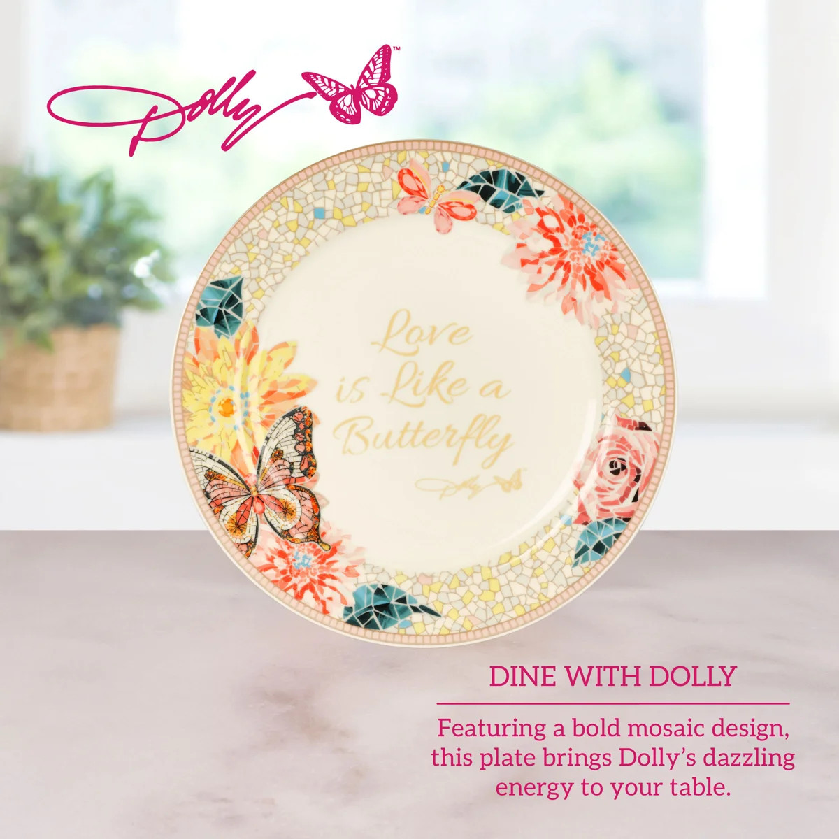 Dolly Parton Jeweled Mosaic Sharing Plate | Wayfair North America