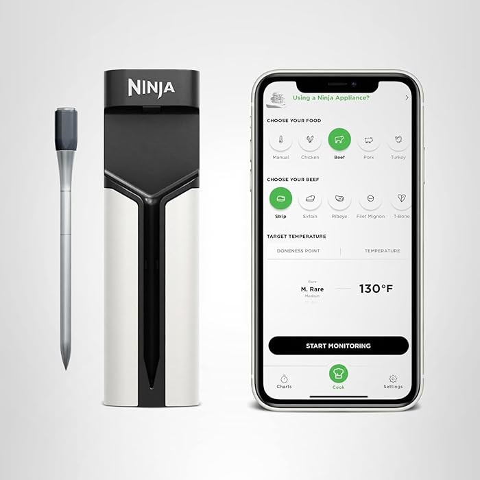 Ninja Meat Thermometer ProChef Wireless Probe for Indoor & Outdoor Air Fryer, Grill, Cooking, Smo... | Amazon (US)