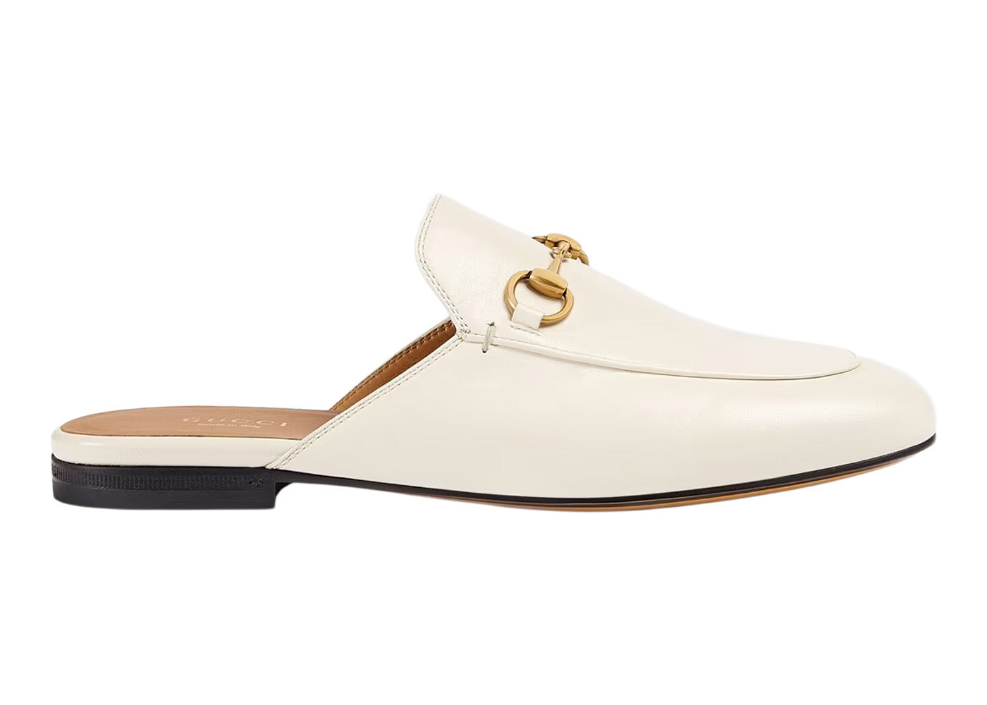Women's Gucci Princetown Slipper Leather Sneakers in White/Gold | StockX