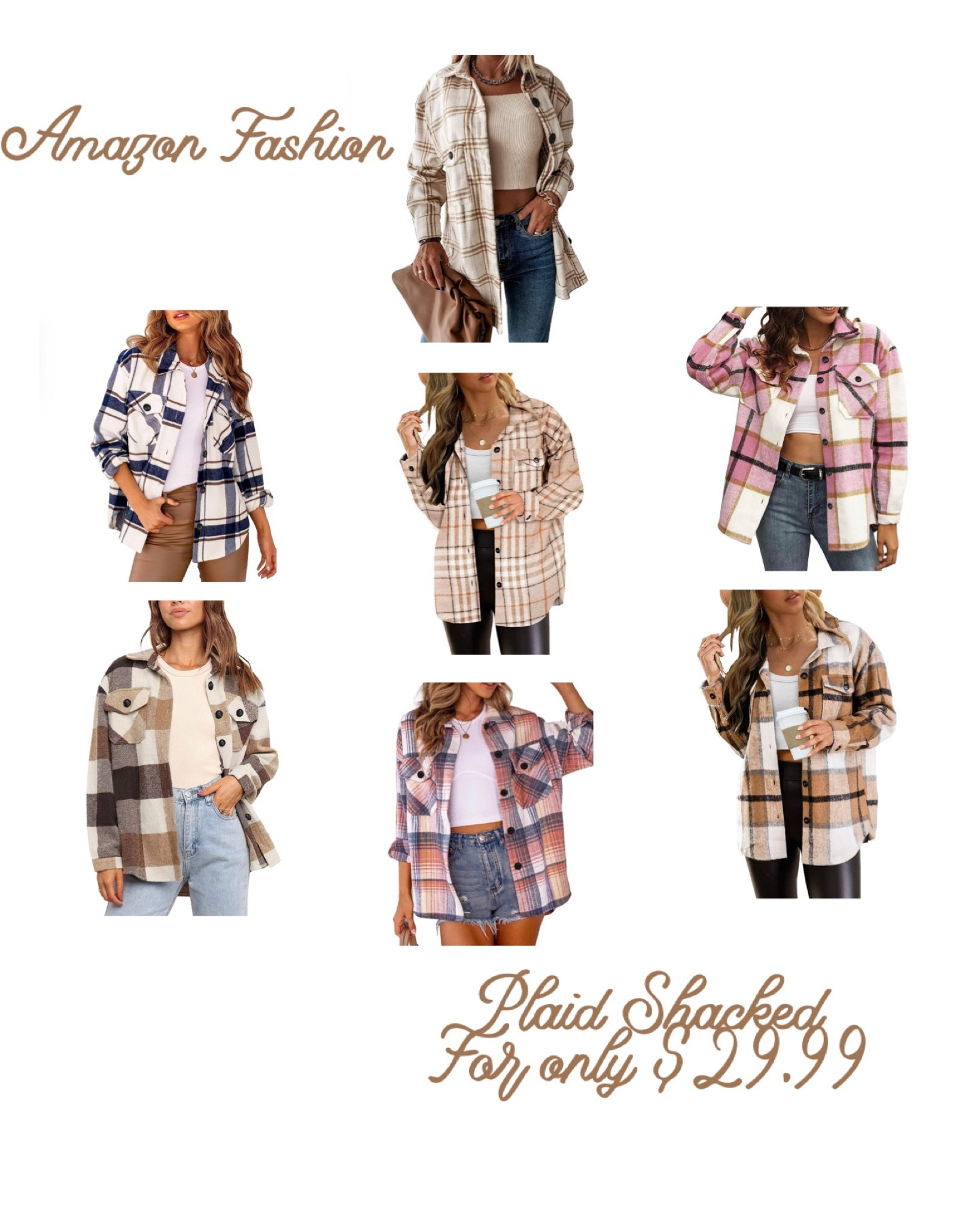 Amazon Fashion
AUTOMET Womens Casual Plaid Shacket Button Down Long Sleeve Shirt on Sale

#LTKunder50 #LTKsalealert #LTKstyletip