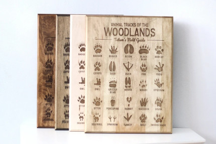 Woodland Nursery Decor Animal Tracks for Woodland Nursery - Etsy