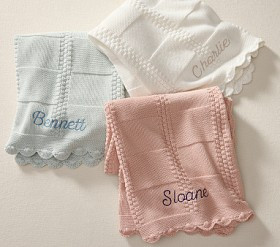 Cotton Knit Patchwork Organic Baby Blanket | Pottery Barn Kids