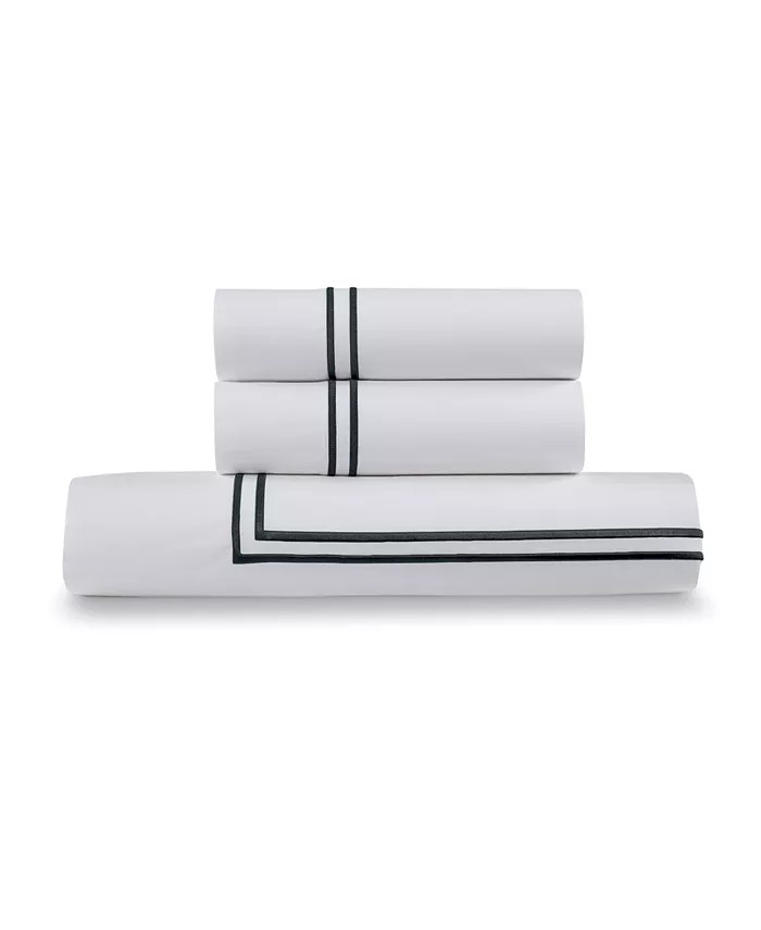 Ella Jayne 100% Cotton Percale 3 Piece Duvet Set with Satin Stitching - Full/Queen - Macy's | Macy's