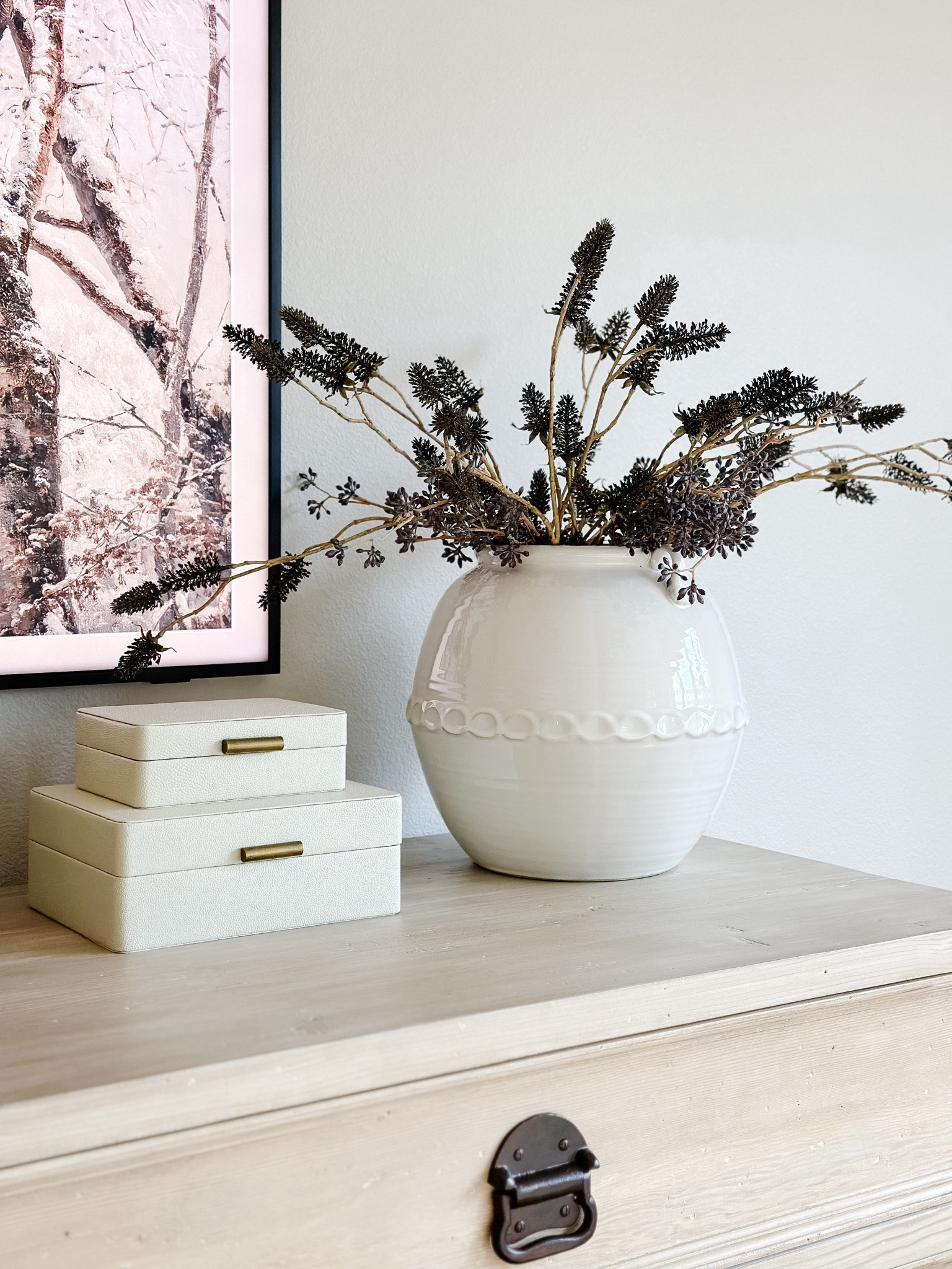 Leather boxes and vase are both on sale!  

#LTKHome #LTKSaleAlert #LTKStyleTip