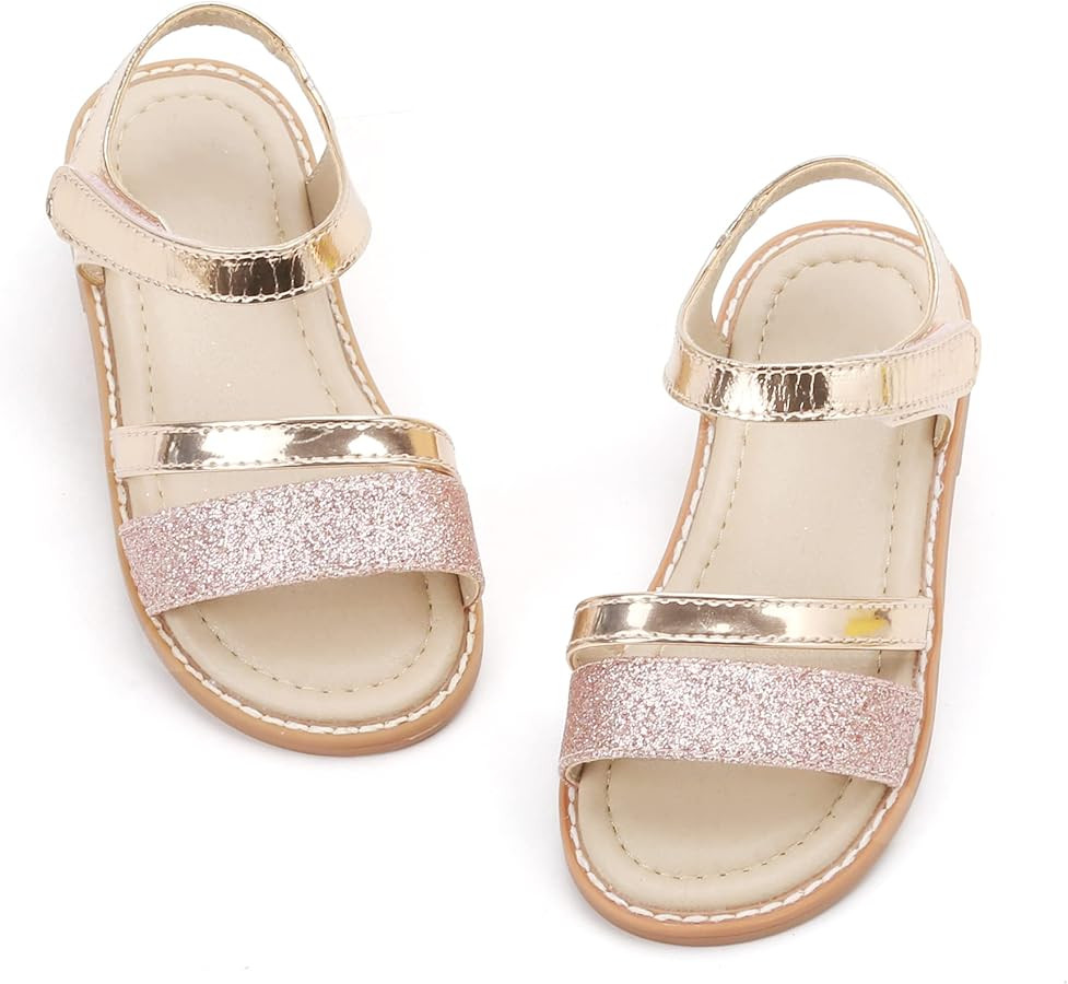 Felix & Flora Toddler Girl Sandals - Little Girl Easter Summer Dress Shoes Lightweight Open Toe B... | Amazon (US)