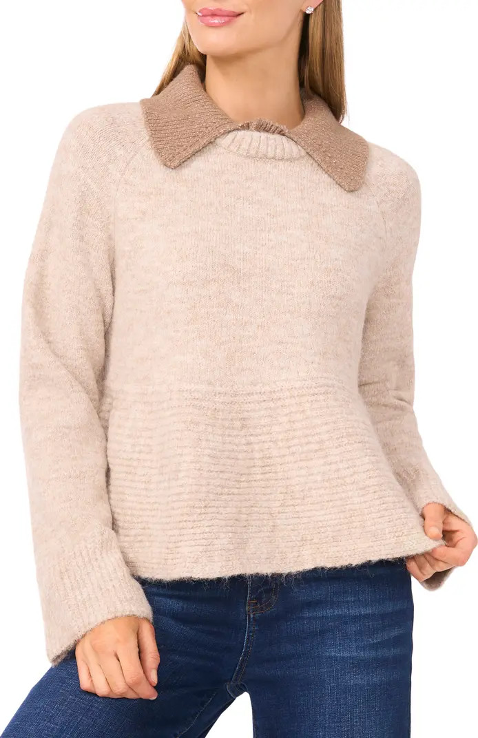 Collar Peplum Sweater | Nordstrom