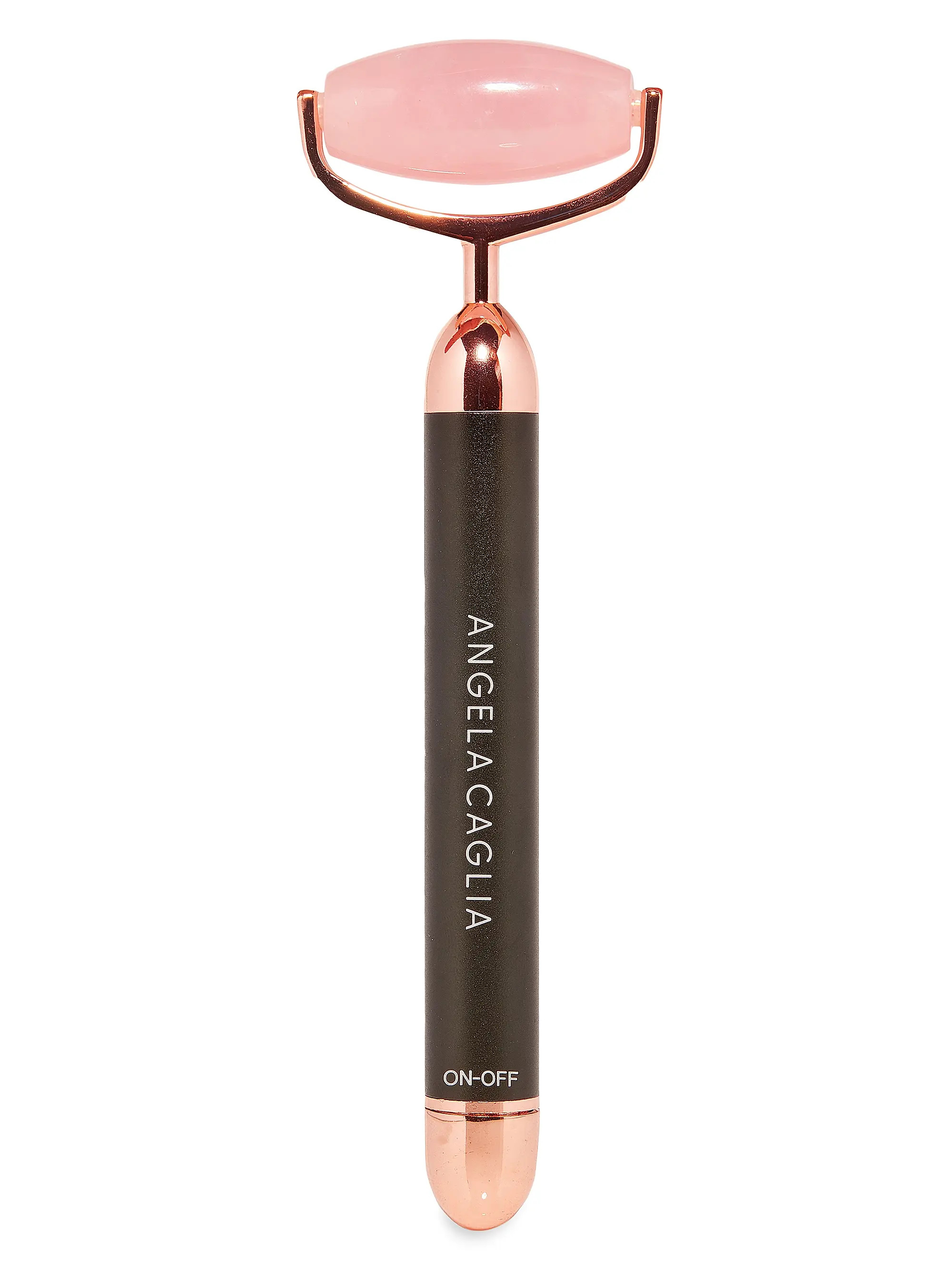 Shop Angela Caglia ​Vibrating Rose Quartz Sculpting Roller | Saks Fifth Avenue | Saks Fifth Avenue