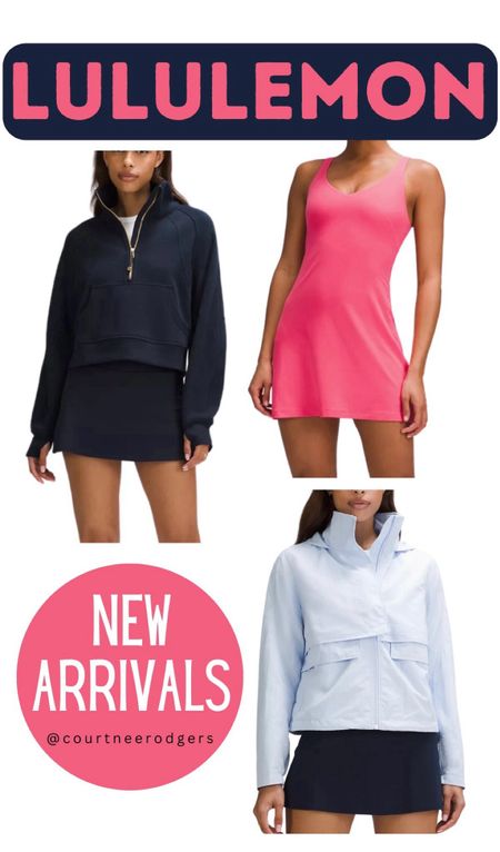 Lululemon New Arrivals 🩷 I wear a size XS/S scuba, Size 6 tennis dress, size 4 jacket! 

Lululemon, athleisure, activewear 

#LTKsalealert #LTKfindsunder100 #LTKstyletip