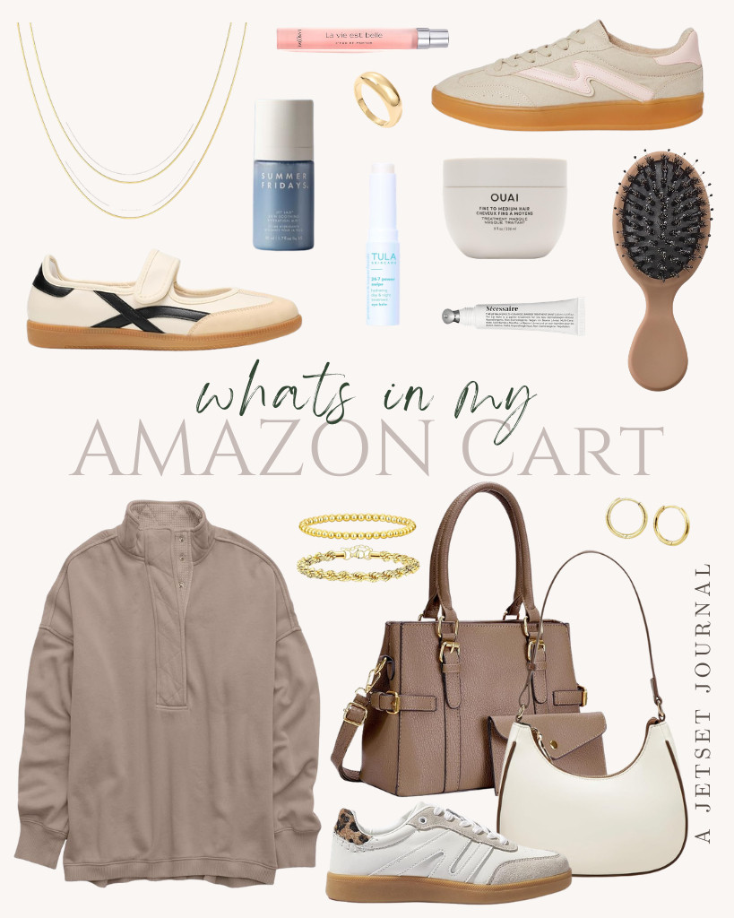 Here is a quick look at what's in my Amazon cart this week! Everyone loves this oversized long-sleeve pullover. People are also obsessed with Project Cloud’s memory foam-cushioned Mary Jane flats for effortless walking. These non-tarnish gold cuff bracelets are another huge crowd favorite that looks great layered. This cooling under-eye balm stick is also a great find!

#LTKSeasonal #LTKSaleAlert #LTKTravel 

 
