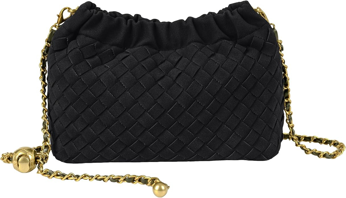 Joryin Woven Women's Crossbody Bag & Evening Purse, Trendy Dumpling Clutch & Hobo Cloud Shoulder ... | Amazon (US)