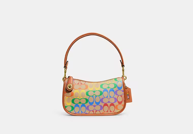 Swinger In Rainbow Signature Canvas | Coach (US)