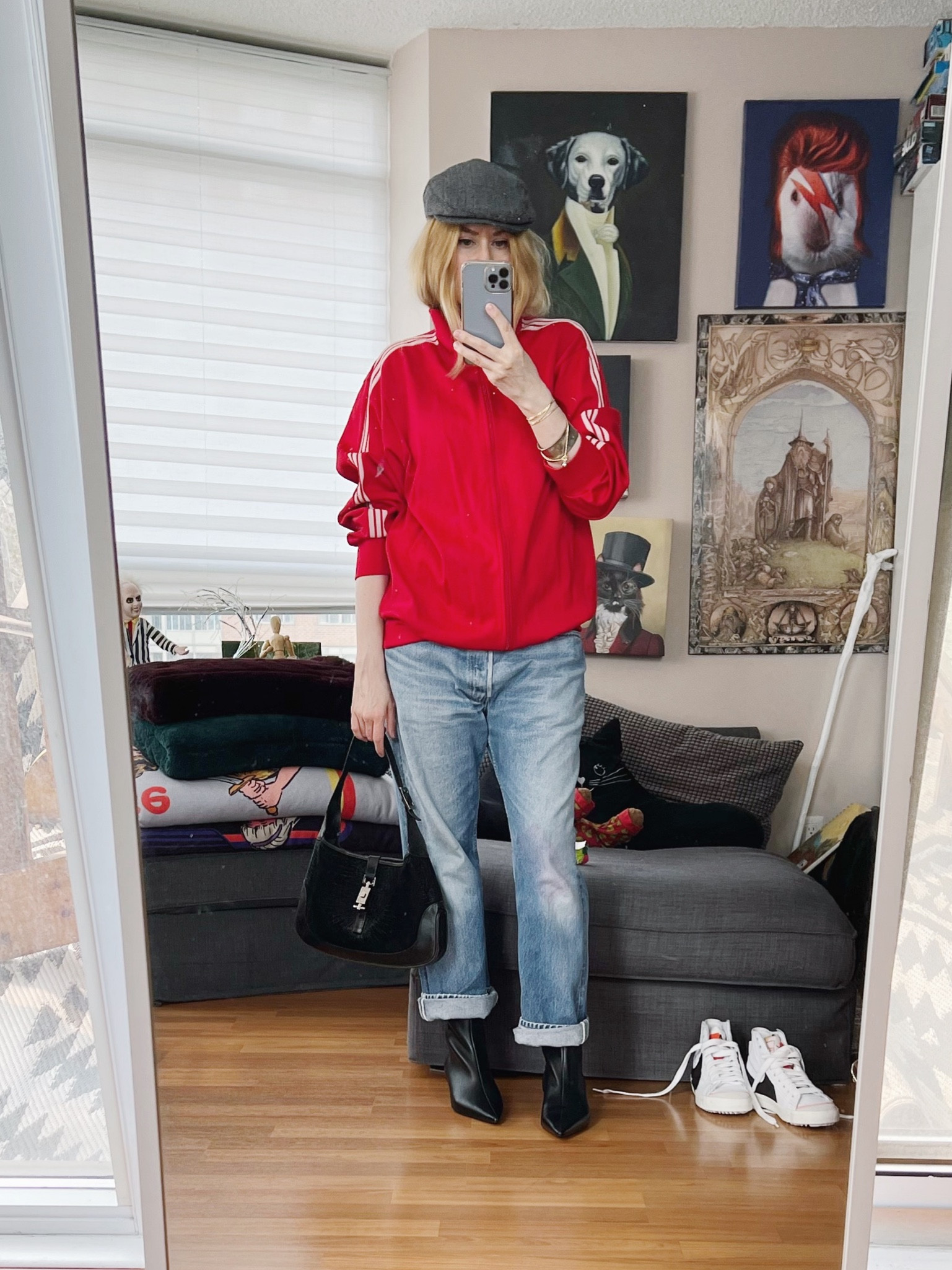 You’re looking at a very old Adidas track jacket. Like 1960s old. It’s coming apart a bit on one shoulder that I need to sew but other than that it’s in great condition.

Jacket, jeans, and handbag all vintage.

.  #springlook  #StyleOver40  #60sadidas  #vintageAdidas  #vintagelevis #poshmarkFind ##thriftFind #secondhandFind #FashionOver40  #MumStyle #genX #genXStyle #shopSecondhand #genXInfluencer #WhoWhatWearing #genXblogger #secondhandDesigner #Over40Style #40PlusStyle #Stylish40s #styleTip  #HighStreetFashion #torontostylist 


#LTKFind #LTKstyletip #LTKSeasonal