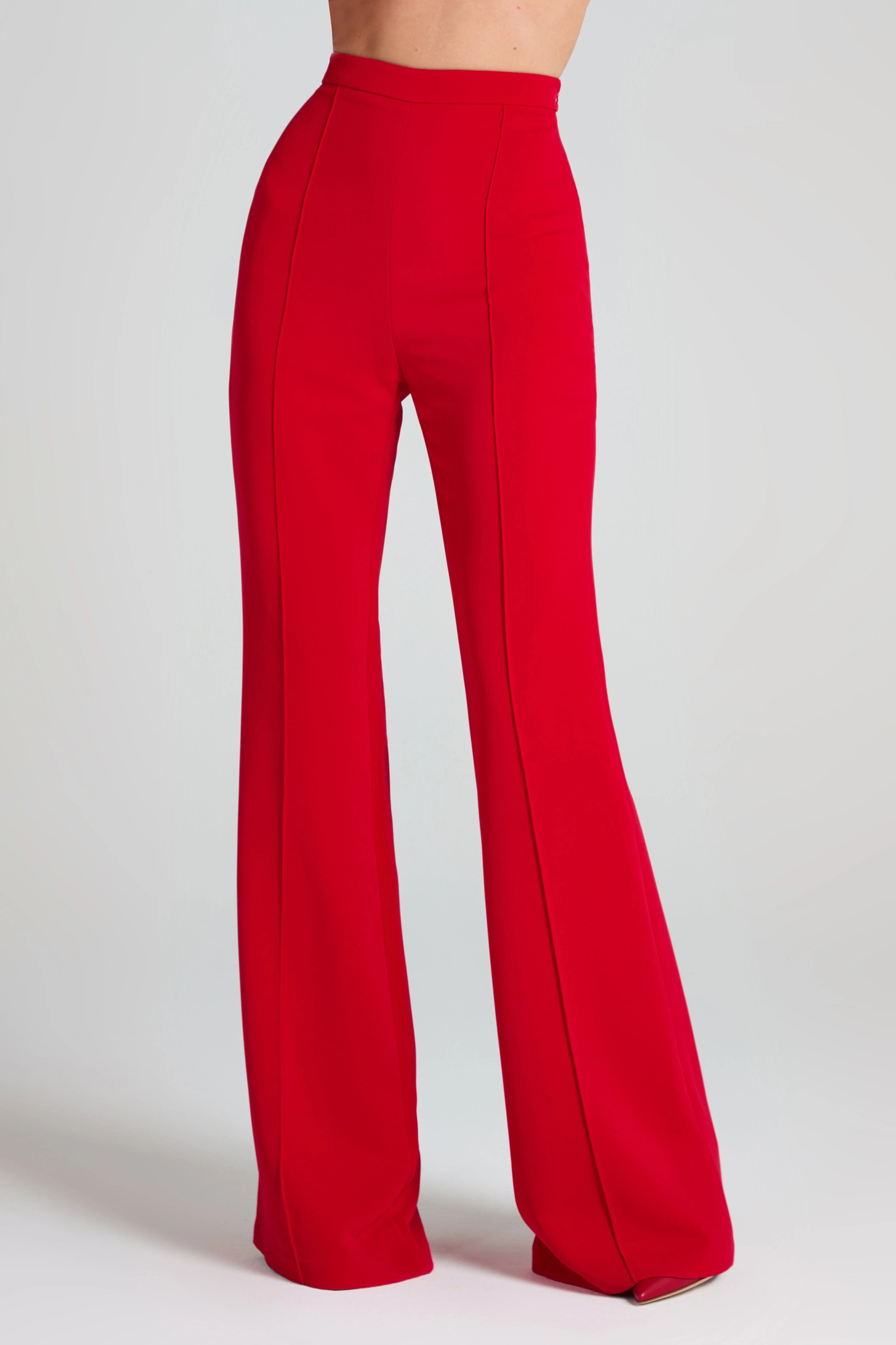 Charlotte Red Trousers | Nadine Merabi
