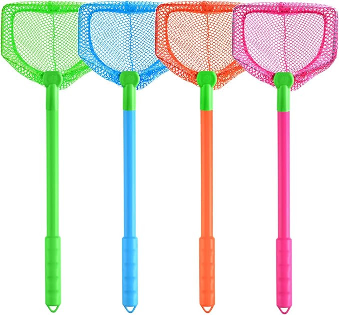 Coopay 4 Pieces Fishing Net Catching Bug Nets Fish Butterflies Nets Beach Nets for Outdoor Playin... | Amazon (US)