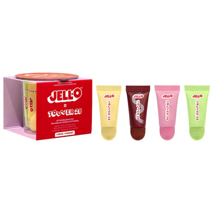 JELL-O\u2122  X TOWER 28 Lil' Pudding Mini Lip Softie Gift Set | Sephora (US)
