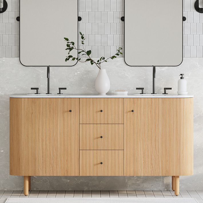 Ellington Double Bathroom Vanity (63"–72") | West Elm (US)