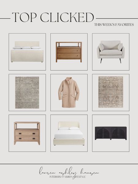 This week’s top clicked items! So many beautiful furniture pieces—I have 5 of these items in our home and absolutely love them! My favorite winter parka was a top seller as well—and it’s on sale! 

#LTKstyletip #LTKhome