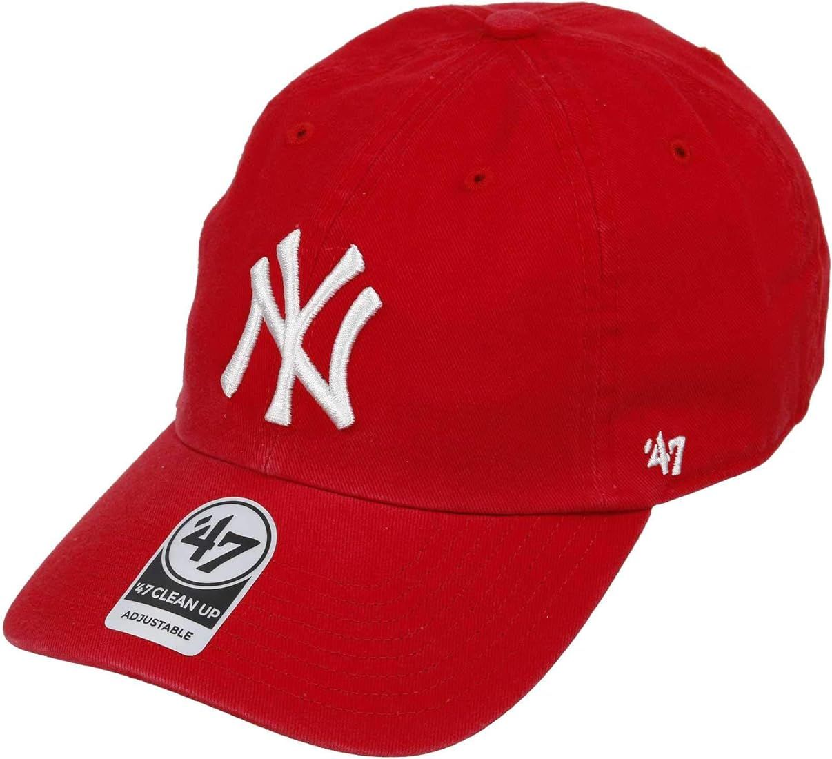 '47 MLB Khaki Clean Up Adjustable Baseball Dad Hat Cap, Adult One Size | Amazon (US)