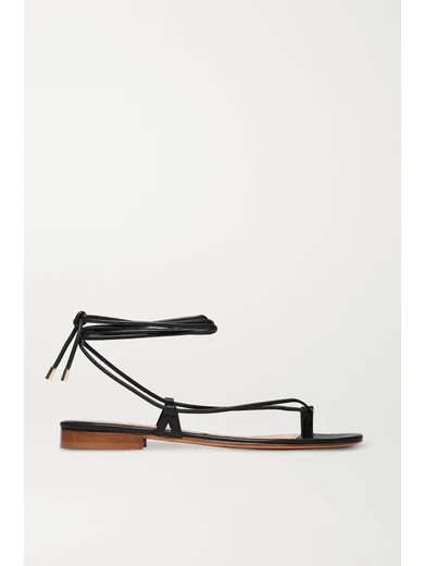 Emme Parsons - Ava Leather Sandals - Black | NET-A-PORTER (US)