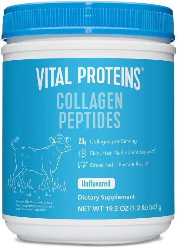 Amazon.com: Vital Proteins Collagen Peptides Powder, Promotes Hair, Nail, Skin, Bone and Joint He... | Amazon (US)