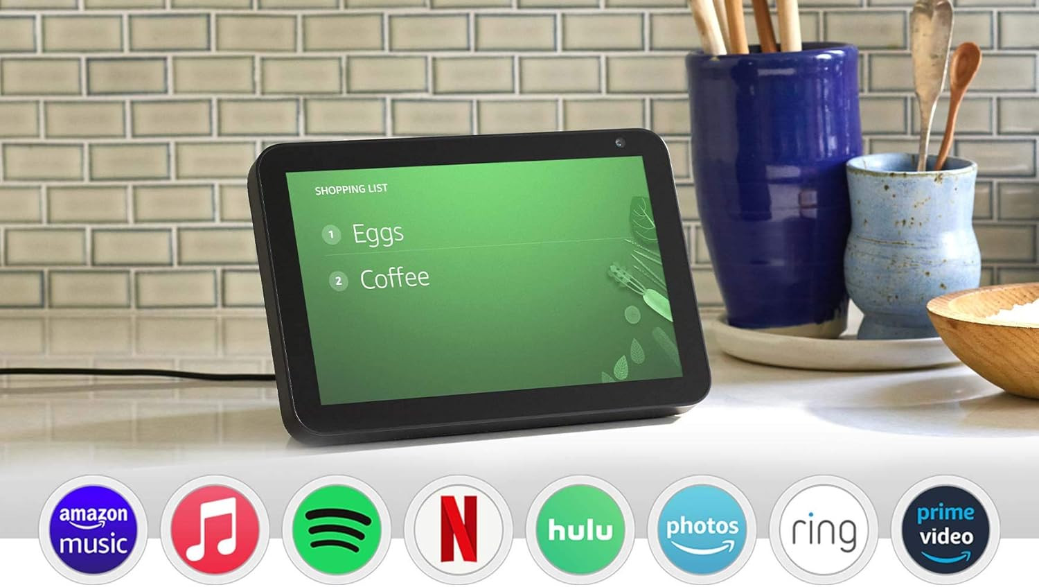 Echo Show 8 (1st Gen, 2019 release) -- HD smart display with Alexa – Unlimited Cloud Photo Stor... | Amazon (US)