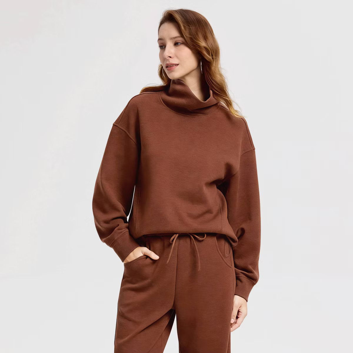 Women's Scuba Draped Pullover Sweatshirt - A New Day™ | Target