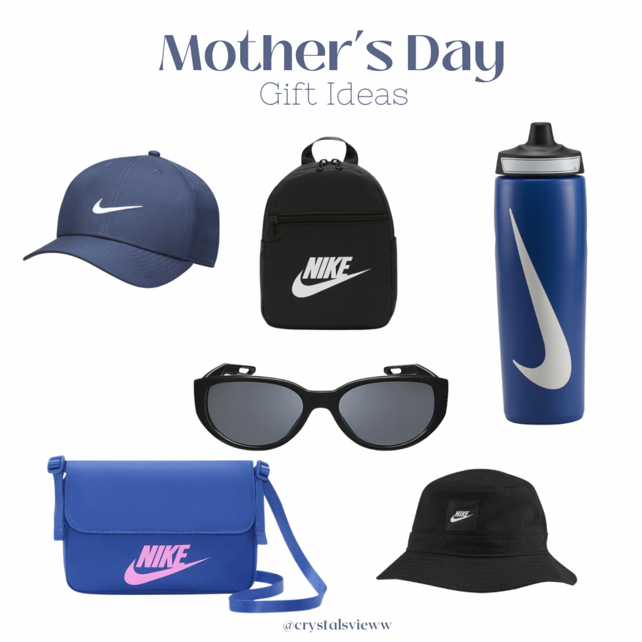 Mother’s Day gift ideas. ✨💙

Nike hat, Nike bag, Nike water bottle, sunglasses, bucket hat. 

#LTKU #LTKFind #LTKGiftGuide