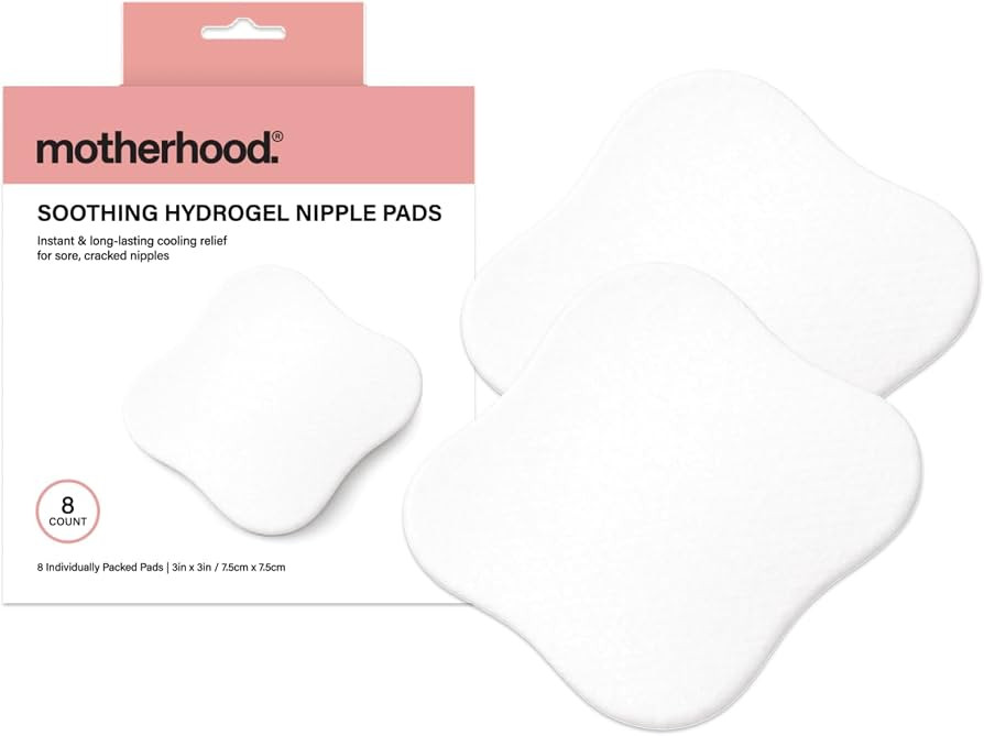 Motherhood Collection Hydrogel Nipple Pads for Breastfeeding \u2013 Cooling Relief for Sore, Crac... | Amazon (US)