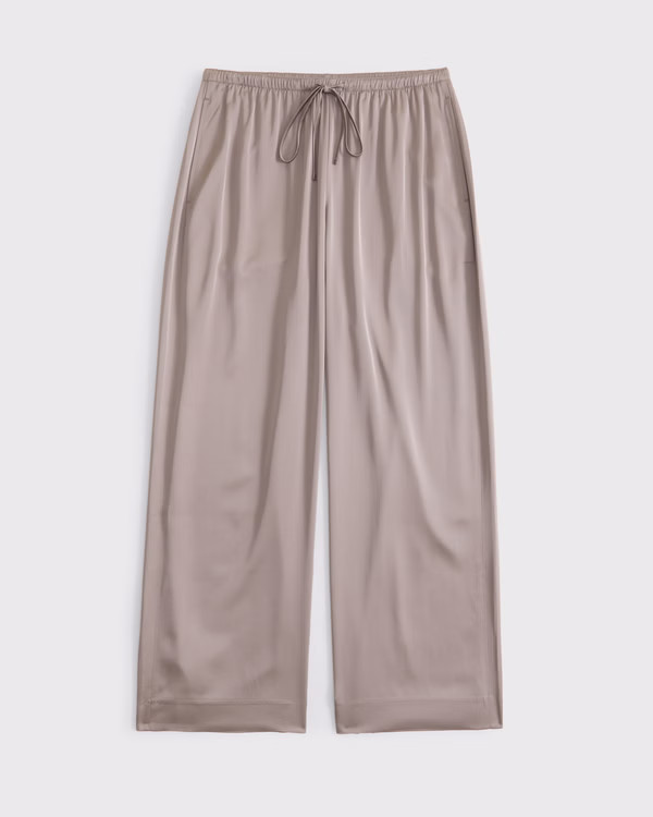 Satin Pull-On Pant | Abercrombie & Fitch (US)