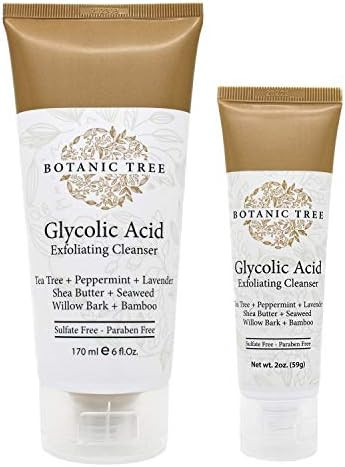 Glycolic Acid Face Wash, Exfoliating Facial Cleanser For Facial Skin Care, Acne Treatment Face Scrub | Amazon (US)